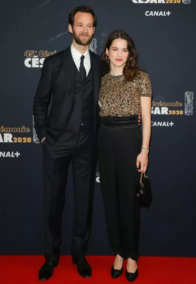Benjamin Lavernhe et Rebecca Marderà la 45e cérémonie des César à Paris le 28 février 2019