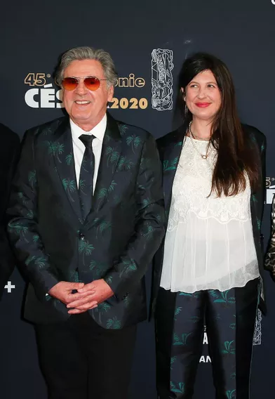 Daniel Auteuil et son épouse Audeà la 45e cérémonie des César à Paris le 28 février 2019