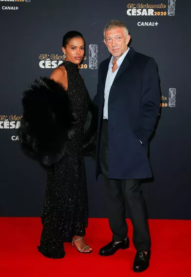 Tina Kunakey et Vincent Casselà la 45e cérémonie des César à Paris le 28 février 2019