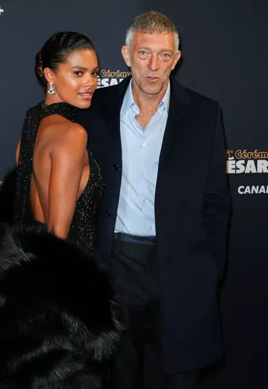 Tina Kunakey et Vincent Casselà la 45e cérémonie des César à Paris le 28 février 2019