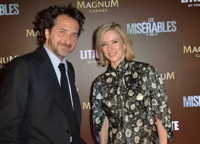 Edouard Baer et Léa Druckerlors de la soirée Magnum à Cannes, le 15 mai 2019