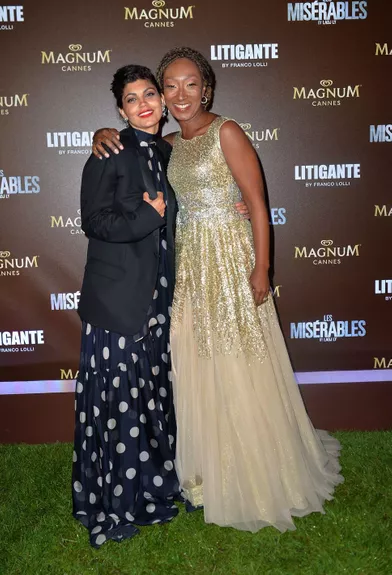 Nawell Madani et Nadège Beausson-Diagnelors de la soirée Magnum à Cannes, le 15 mai 2019