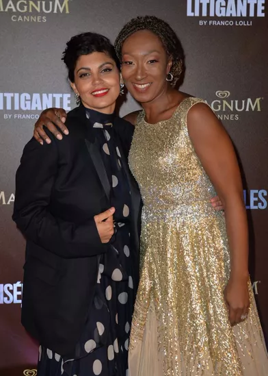 Nawell Madani et Nadège Beausson-Diagnelors de la soirée Magnum à Cannes, le 15 mai 2019