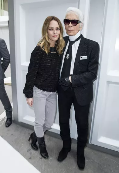 Vanessa Paradis et Karl Lagerfeld en 2017