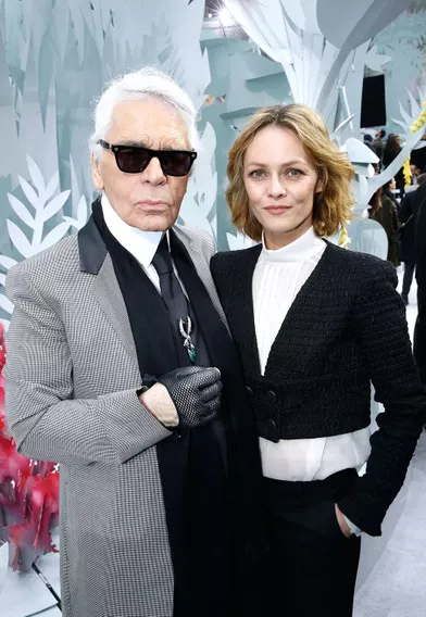 Vanessa Paradis et Karl Lagerfeld en 2015