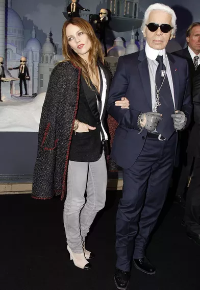 Vanessa Paradis et Karl Lagerfeld en 2011