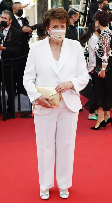 Roselyne Bachelotlors de la montée des marches du film «Benedetta » au Festival de Cannes, ce vendredi 9 juillet 2021.