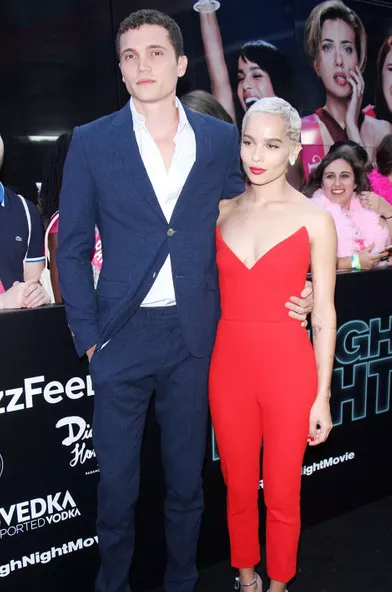 Karl Glusman et Zoë Kravitz à la première du film «Pire soirée» à New York en juin 2017