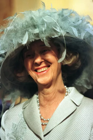 L'ex-reine des Belges Fabiola, à Bruxelles le 4 décembre 1999