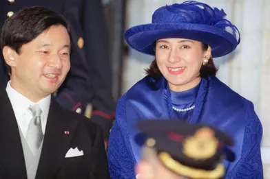 La princesse Masako et le prince Naruhito du Japon, à Bruxelles le 4 décembre 1999