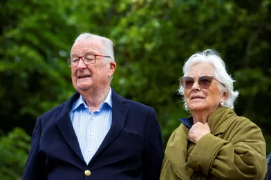 L'ex-reine Paola et l'ex-roi des Belges Albert II, le 28 juin 2020 à Botassart