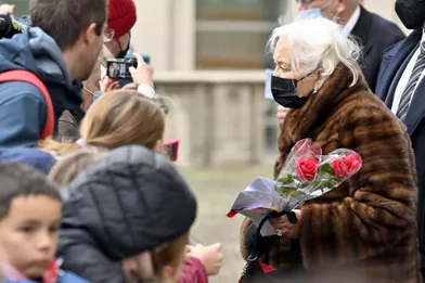 L'ex-reine des Belges Paola à Bruxelles, le 15 novembre 2021