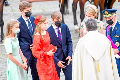 La famille royale belge a célébré la fête nationale de Belgiqueà la Cathédrale des Saint-Michel-et-Gudule à Bruxelles.