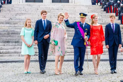 La famille royale belge a célébré la fête nationale de Belgiqueà la Cathédrale des Saint-Michel-et-Gudule à Bruxelles.