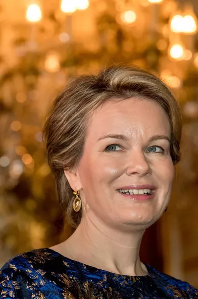 La reine des Belges Mathilde à Bruxelles, le 11 janvier 2019