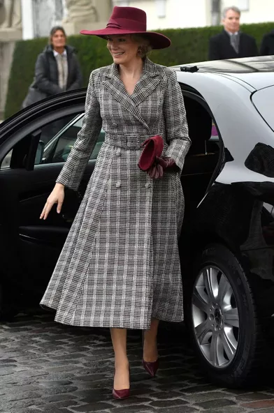 La reine Mathilde de Belgique à Berlin, le 23 novembre 2018