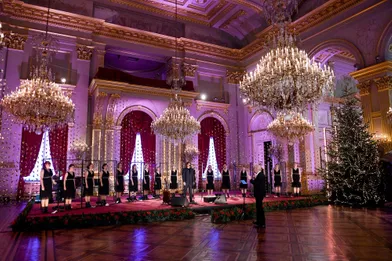Concert de Noël au Palais royal à Bruxelles, le 16 décembre 2020
