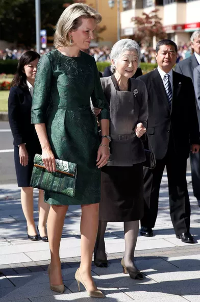 La reine Mathilde de Belgique au Japon, le 12 octobre 2016