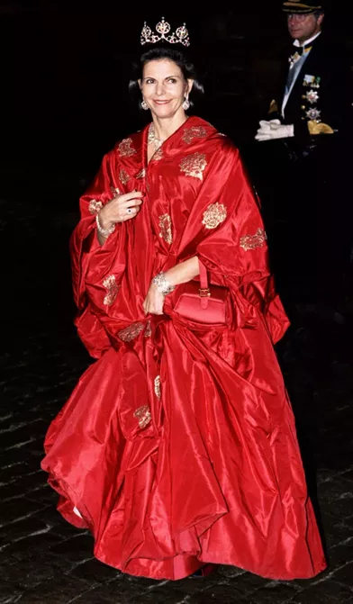 La reine Silvia de Suède à Frederiksborg, le 18 novembre 1995