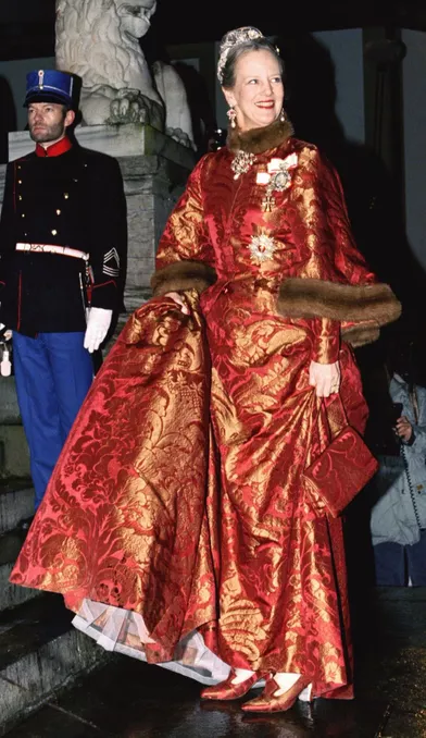 La reine Margrethe II de Danemark à Frederiksborg le 18 novembre 1995