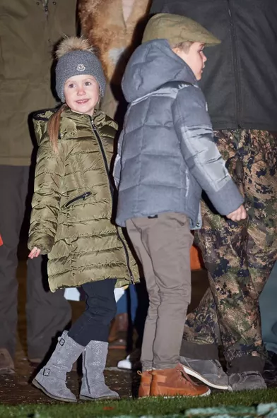 La princesse Joséphine et le prince Vincent de Danemark à Fredensborg, le 22 novembre 2016