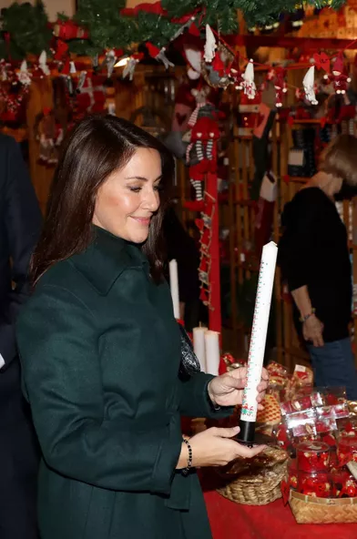 La princesse Marie de Danemark au marché de Noël de l'Eglise danoise à Paris, le 26 novembre 2021
