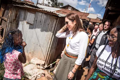 La princesse Mary de Danemark avec Maria Omare à Nairobi, le 28 novembre 2018