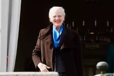 La reine Margrethe II de Danemark à Aarhus, le 16 avril 2019 jour de son 79e anniversaire