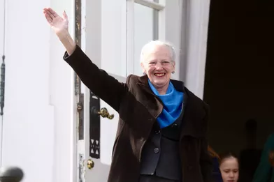 La reine Margrethe II de Danemark à Aarhus, le 16 avril 2019