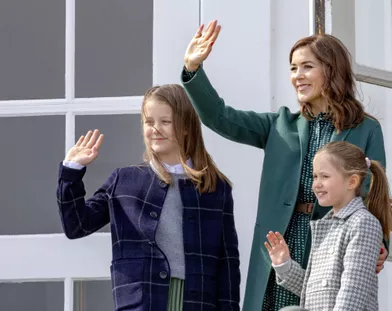 Les princesses Isabella, Mary et Josephine de Danemark à Aarhus, le 16 avril 2019