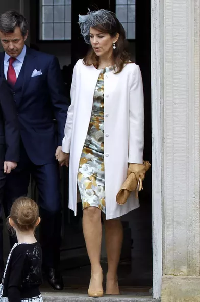 La princesse Mary de Danemark à Fredensborg, le 1er avril 2017