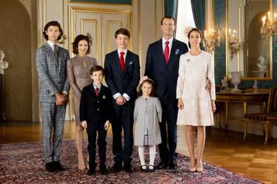Photo officielle de la confirmation du prince Felix de Danemark, le 1er avril 2017