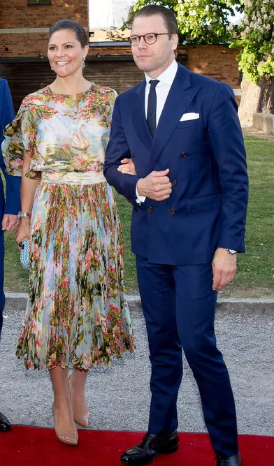 La princesse Victoria et le prince Daniel de Suède à Stockholm, le 29 mai 2017