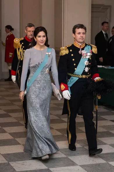 La princesse Mary et le prince Frederik de Danemark à Copenhague, le 3 janvier 2017