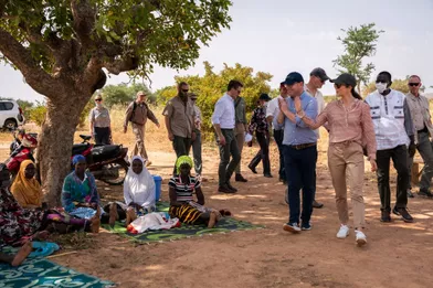 La princesse Mary de Danemark visite un centre de santé et de promotion sociale à Kaya au Burkina Faso, le 28 octobre 2021