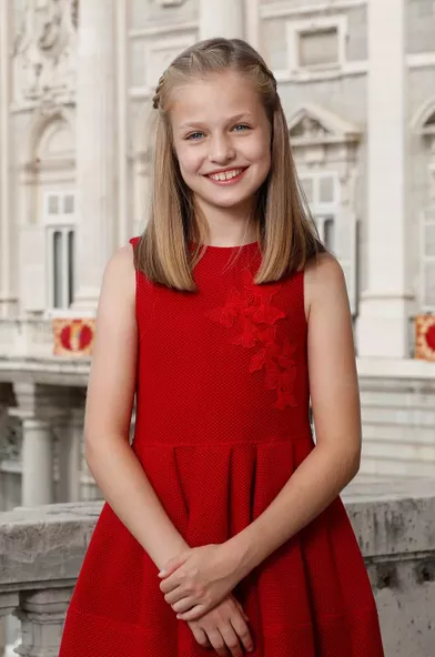 La princesse Leonor d'Espagne, portrait officiel pour ses 12 ans, le 31 octobre 2017 