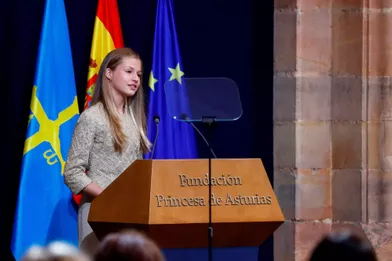 Leonor d'Espagne, princesse des Asturies, à Oviedo le 16 octobre 2020
