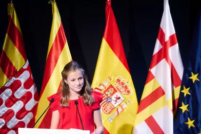 La princesse Leonor d'Espagne à Barcelone, le 1er juillet 2021