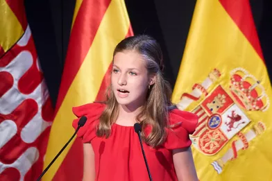 La princesse Leonor d'Espagne à Barcelone, le 1er juillet 2021