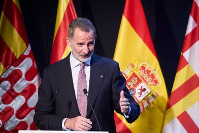 Le roi Felipe VI d'Espagne à Barcelone, le 1er juillet 2021