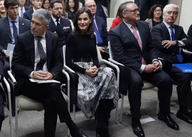 La reine Letizia d'Espagne à Madrid, le 12 décembre 2019