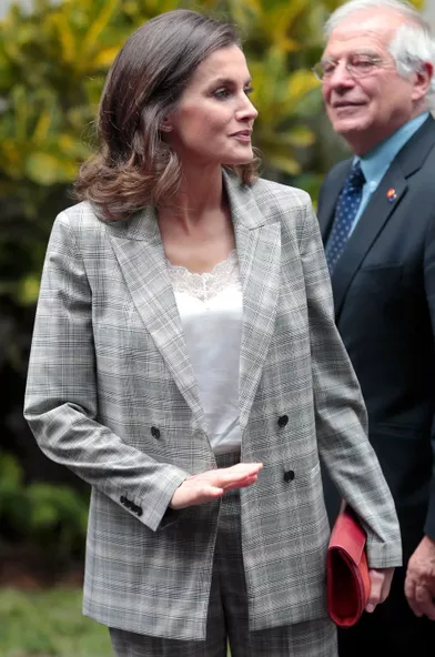 La reine Letizia d'Espagne à Lima au Pérou, le 13 novembre 2018
