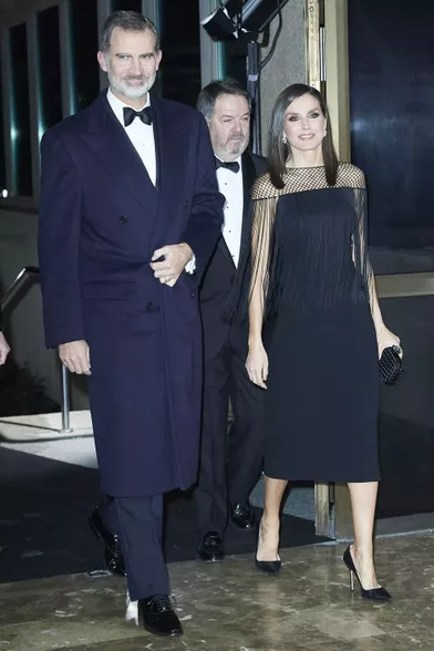 La reine Letizia et le roi Felipe VI d'Espagne, le 3 décembre 2019 à Madrid