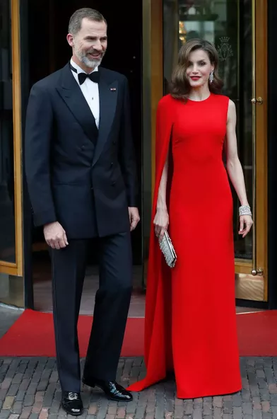 La reine Letizia d'Espagne, le 29 avril 2017