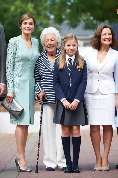 La reine Letizia d'Espagne, le 17 mai 2017