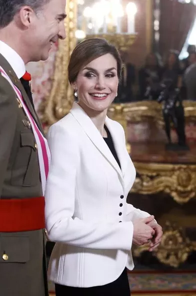 Une rentrée tout sourire pour la reine d’Espagne