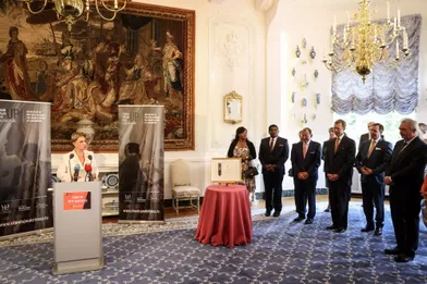 La grande-duchesse Maria Teresa de Luxembourgà Luxembourg, le 10 septembre 2021