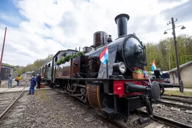 Le train 1900 del’AMTF, à Fond-de-Gras, le 30 avril 2021