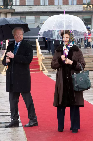 Le roi Carl XVI Gustaf et la reine Silvia de Suède à Oslo, le 10 mai 2017