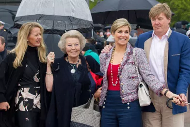 Les princesses Mabel et Beatrix, le roi Willem-Alexander et la reine Maxima des Pays-Bas à Oslo, le 10 mai 2017